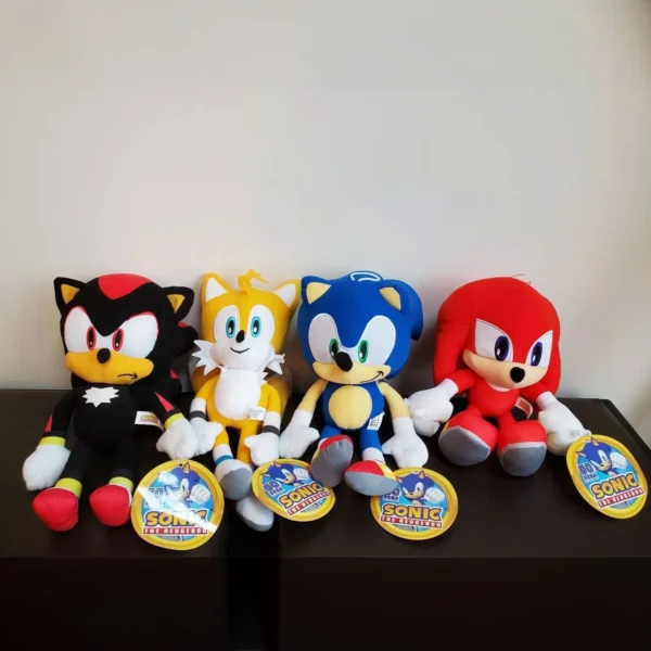 Toy Figure - Sonic The Hedgehog- Tails Knuckles Shadow Stuffed Soft Toy