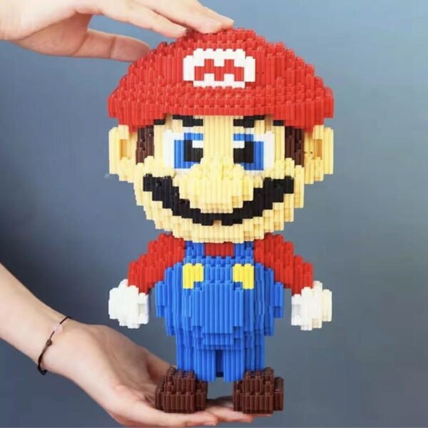 Toy Figure - 3d Diy Mini Building Blocks Set & Super Mario Magic Game